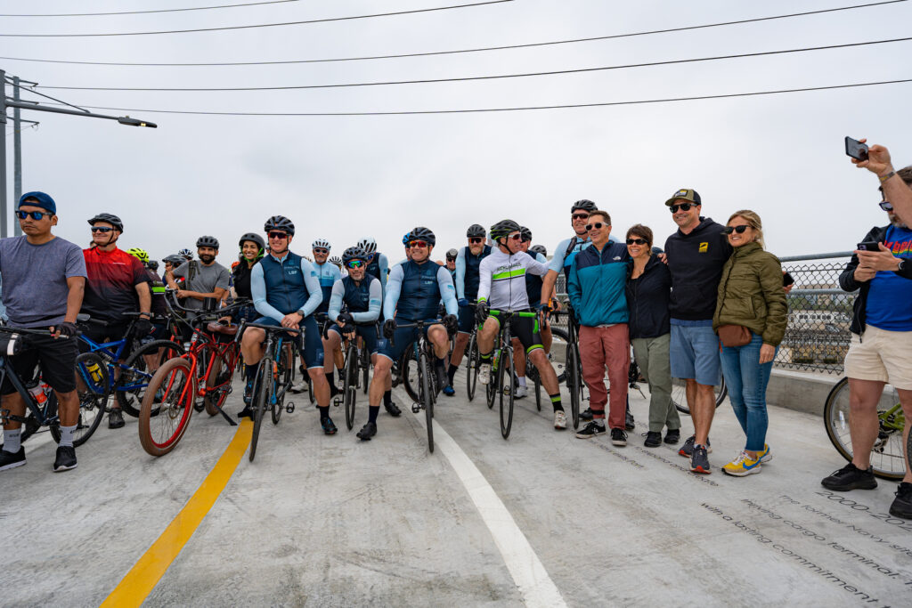 The opening for the Mark Bixby Memorial Bicycle-Pedestrian Path was held Sunday, May 20, 2023. The event continued with a ribbon cutting on the path, followed by cyclists and pedestrians using the path for the first time.